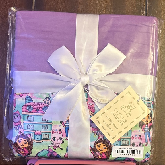 NWT Little Snuggles Gabby’s Dollhouse 3 Layered Bamboo Blanket 50x65 - Picture 5 of 5